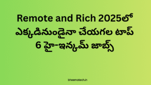 Remote and Rich: 2025లో ఎక్కడినుండైనా చేయగల టాప్ 6 హై-ఇన్కమ్ జాబ్స్